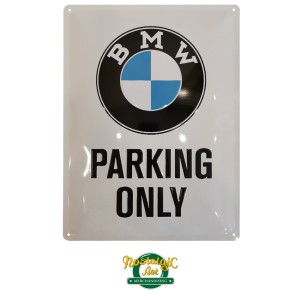 Metal Plate - BMW Parking Only
